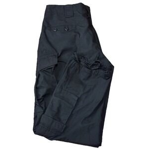 Propper Mens 38x30 Black Ripstop Tactical Cargo Pants Pockets Drawstring Ankle